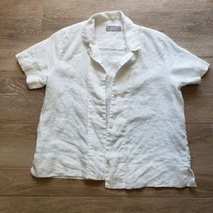 Everlane 100% linen camp shirt